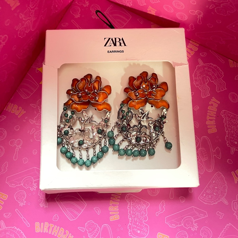 Nwt Vintage Look Earrings ZARA